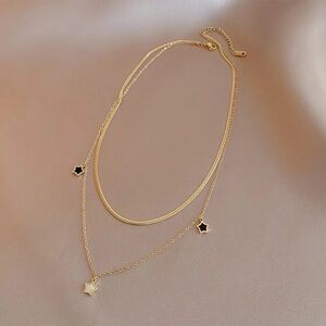 Elegant Gold Plated Star Necklace